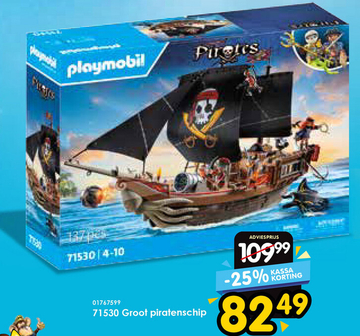 Aanbieding: Groot piratenschip