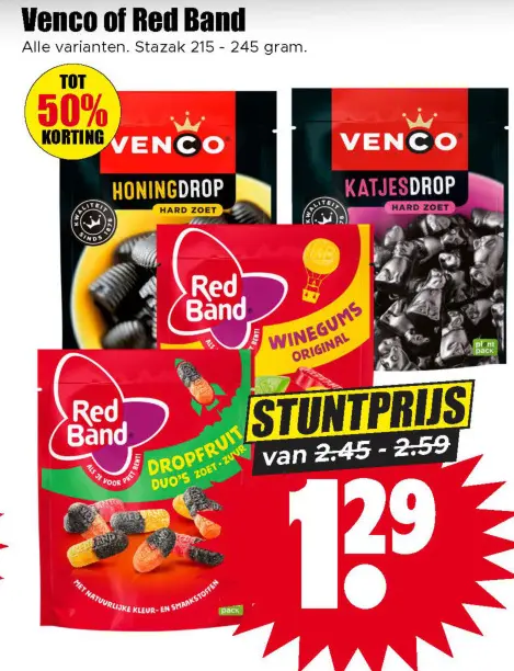 Aanbieding: Venco or Red Band