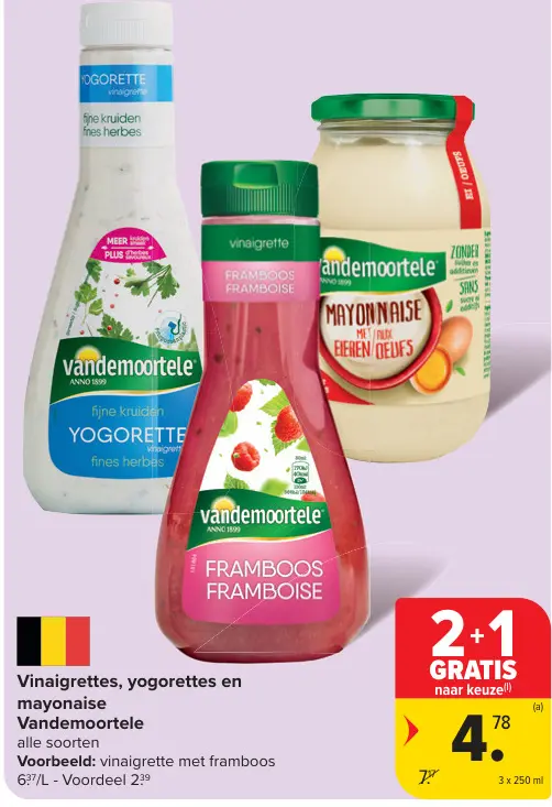 Promotie: Vinaigrettes, yogorettes en mayonaise