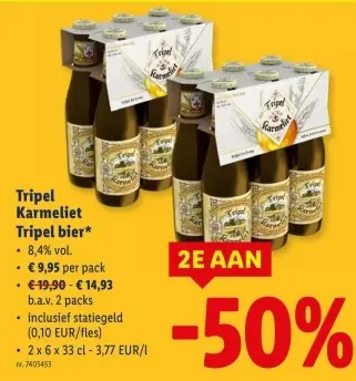 Promotie: Tripel Karmeliet Tripel bier