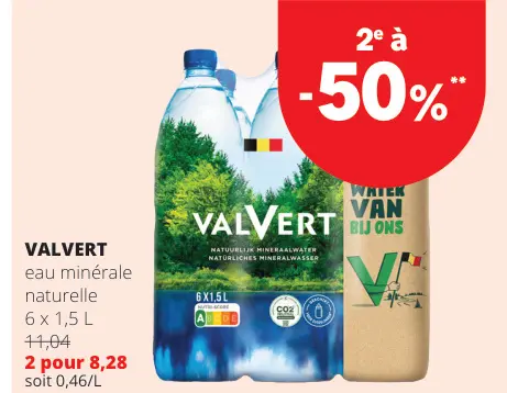 Offre: Eau minérale naturelle