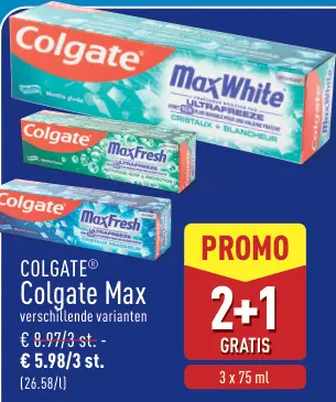 Promotie: Colgate Max