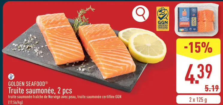 Offre: Truite saumonée, 2 pcs