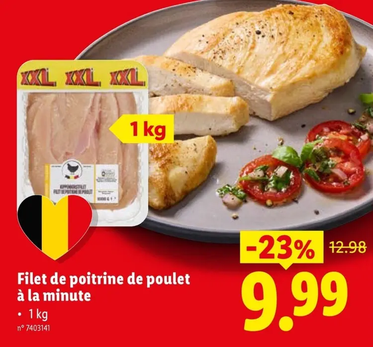 Offre: Filet de poitrine de poulet à la minute