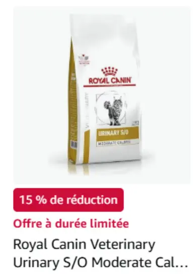 Offre: Royal Canin Veterinary Urinary S/O Moderate C