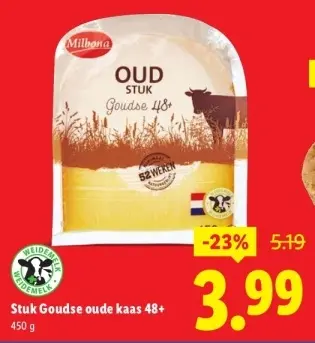 Aanbieding: Milbona OUD STUK Goudse 48+