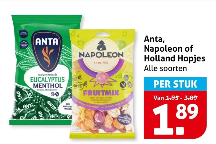 Aanbieding: Anta, Napoleon of Holland Hopjes