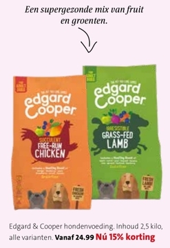 Aanbieding: Edgard & Cooper hondenvoeding