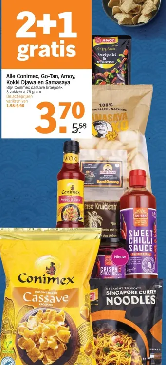 Aanbieding: Alle Conimex, Go-Tan, Amoy, Kokki Djawa en Samasaya