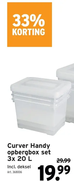 Promotie: Handy opbergbox set