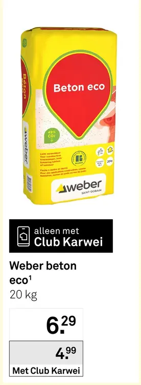 Aanbieding: Weber beton eco