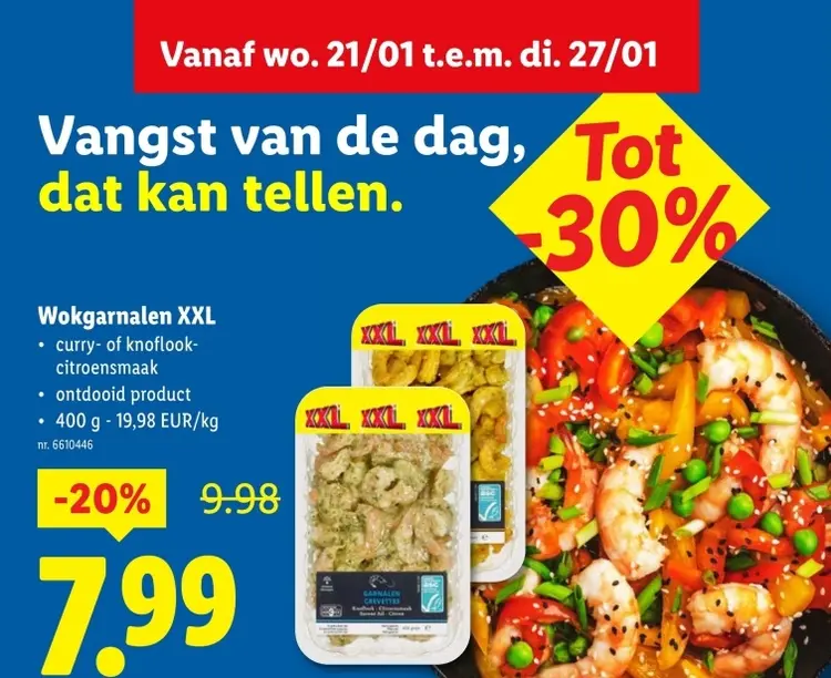 Promotie: Wokgarnalen XXL