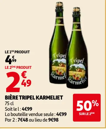 Offre: Bière Tripel Karmeliet
