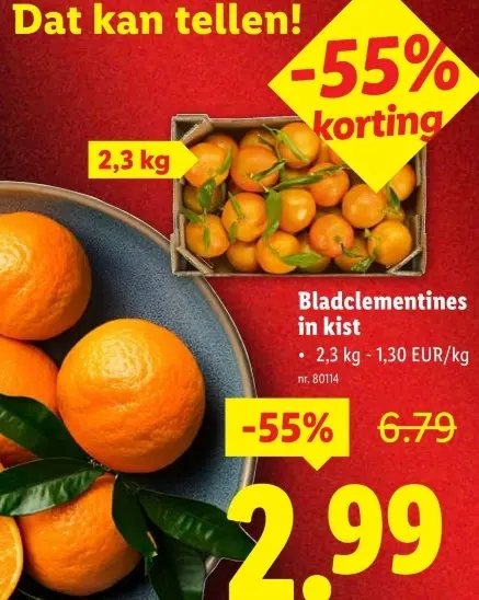 Promotie: Bladclementines
