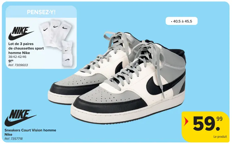 Offre: Sneakers Court Vision homme