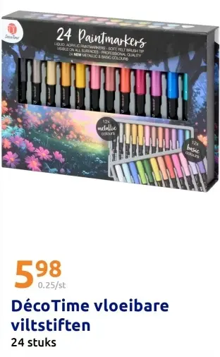 Aanbieding: vloeibare viltstiften