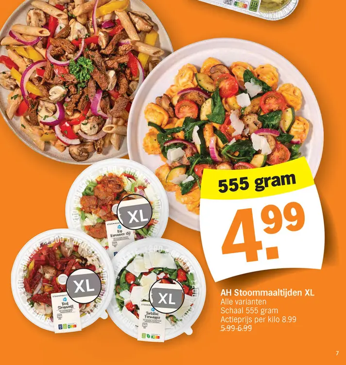 Promotie: AH Stoommaaltijden XL