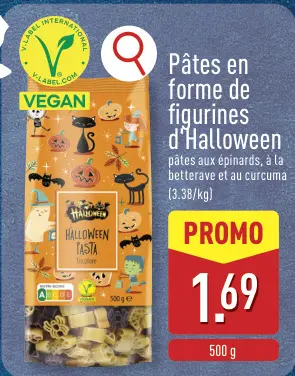 Offre: Pâtes en forme de figurines d'Halloween