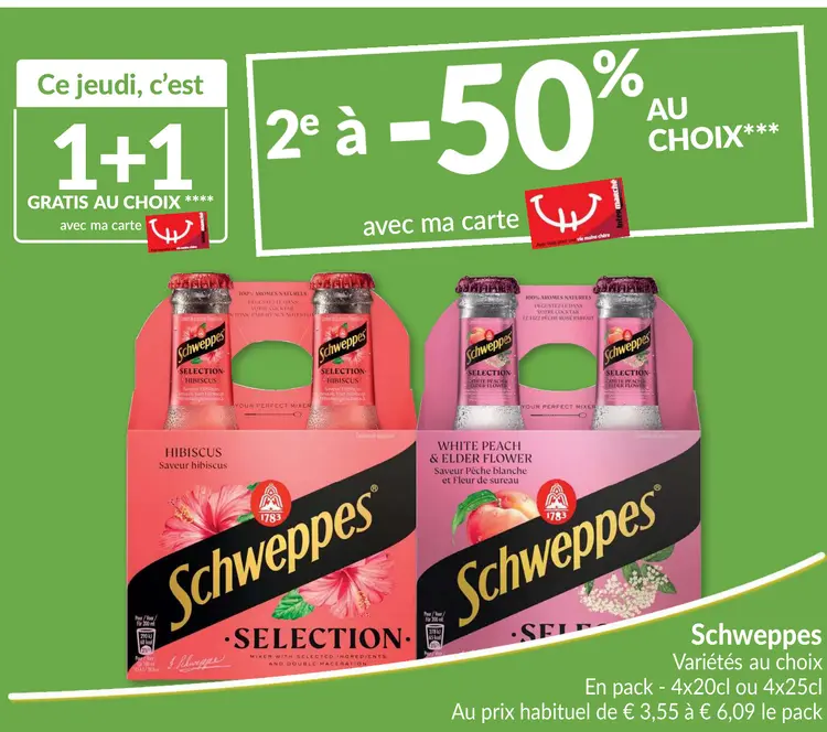 Offre: Schweppes Variétés au choix
