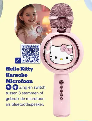 Aanbieding: Hello Kitty Karaoke Microfoon