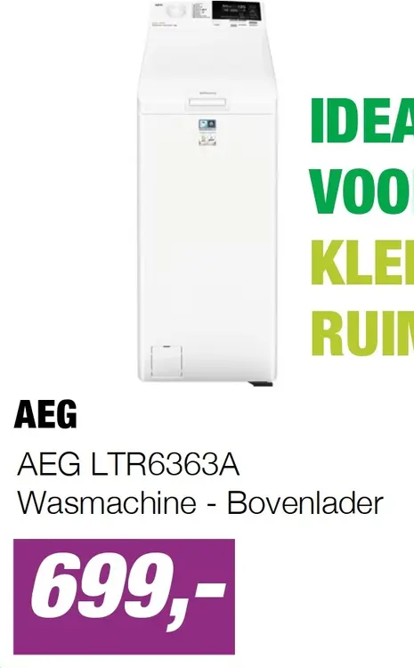 Aanbieding: AEG LTR6363A Wasmachine - Bovenlader