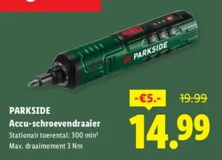 Aanbieding: Accu-schroevendraaier