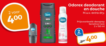 Aanbieding: Odorex deodorant en douche