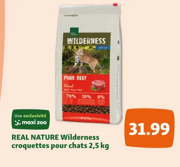 Offre: REAL NATURE Wilderness croquettes pour chats
