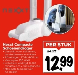 Aanbieding: Nexxt Compacte Schoenendroger