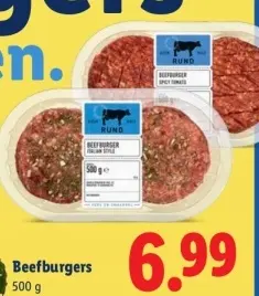 Aanbieding: Beefburgers