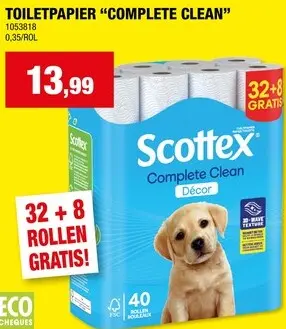 Promotie: Toiletpapier "COMPLETE CLEAN"