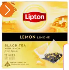 Offre: Lipton Lemon Limone Black Tea