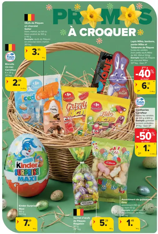 Offre: Œufs de Pâques en chocolat