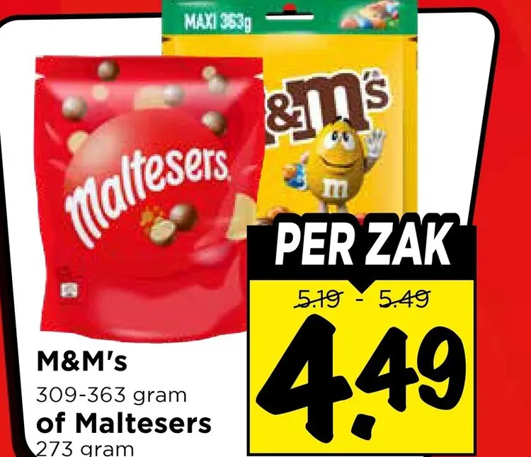 Aanbieding: M&M's of Maltesers