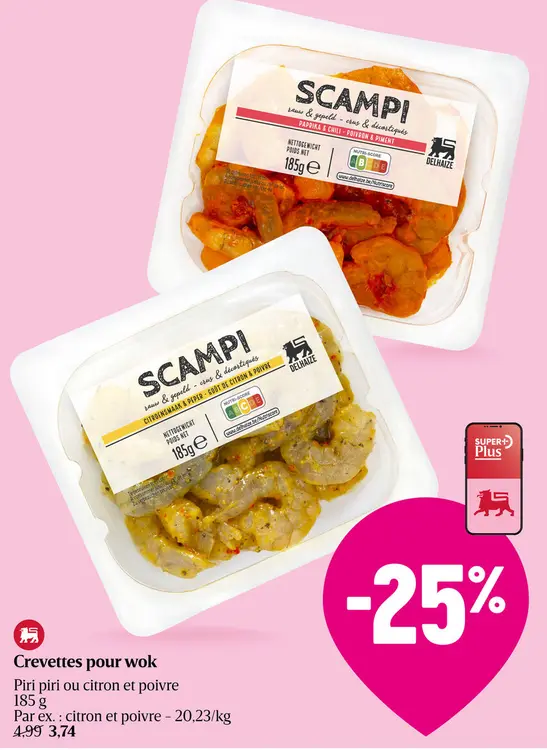 Offre: Crevettes pour wok