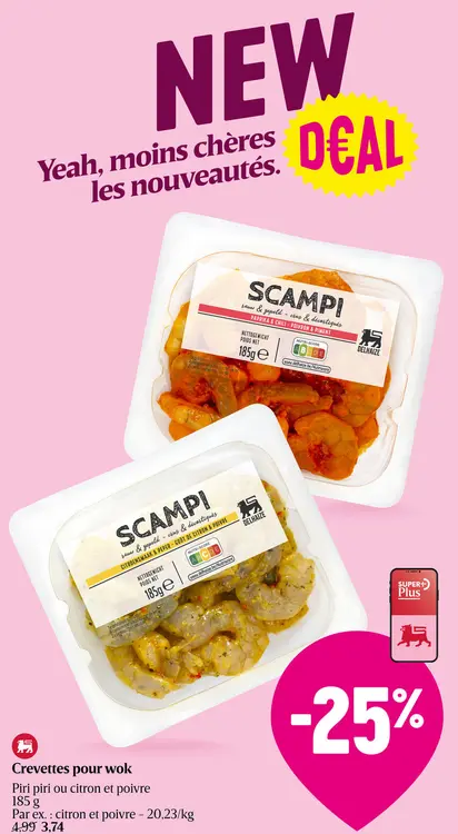 Offre: Crevettes pour wok