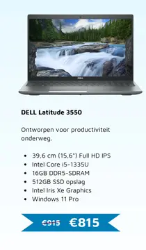 Aanbieding: DELL Latitude 3550