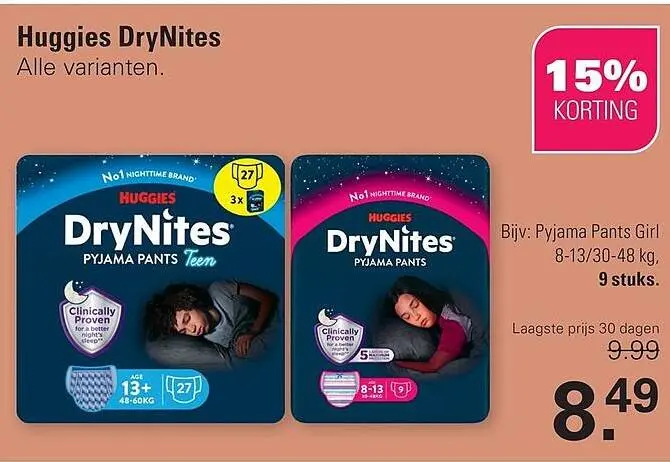 Aanbieding: Huggies DryNites