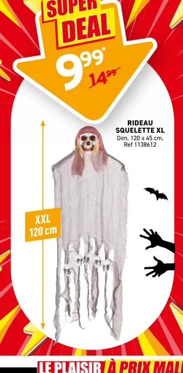 Offre: Rideau squelette xl