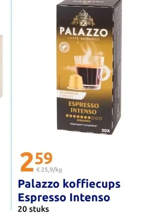 Aanbieding: Palazzo koffiecups Espresso Intenso