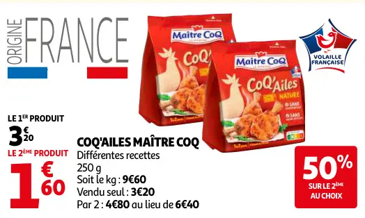 Promotie: Coq'ailes