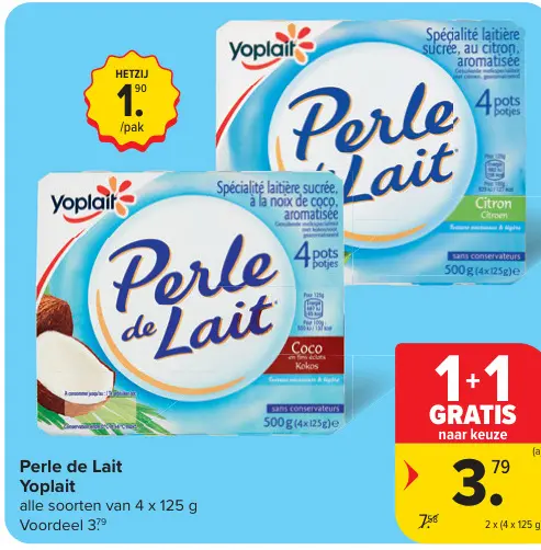 Promotie: Perle de Lait