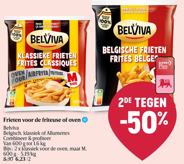 Promotie: Frieten voor de friteuse of oven
