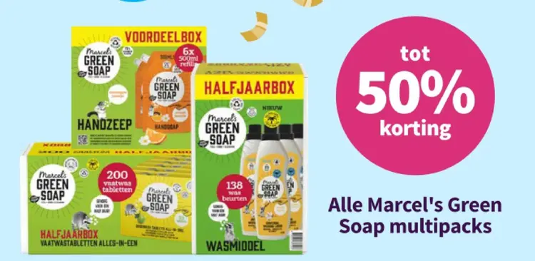 Aanbieding: Marcel's Green Soap multipacks