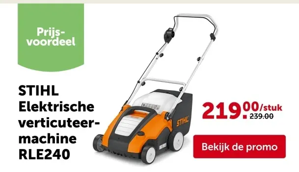 Promotie: Elektrische verticuteermachine RLE240