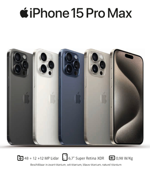 Aanbieding: Apple iPhone 15 Pro Max 512 GB