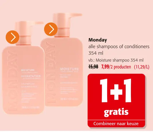 Promotie: alle shampoos of conditioners