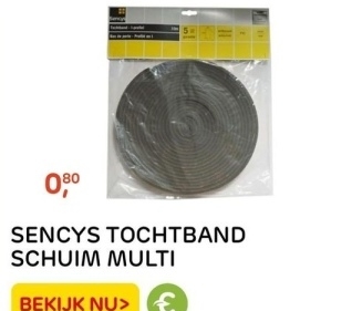 Aanbieding: SENCYS TOCHTBAND SCHUIM MULTI
