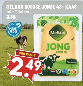 Aanbieding: MELKAN GOUDSE JONGE 48+ KAAS