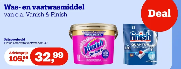 Promotie: Was- en vaatwasmiddel